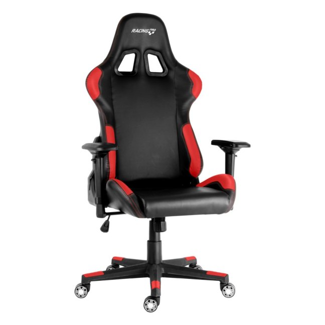 Herní židle Racing Pro ZK-012 — ekokůže, černá / červená