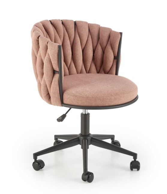 Kancelářská otočná židle TALON — látka, růžová