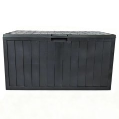 Zahradní úložný box STRANGE — 112x49x54 cm, plast, šedá