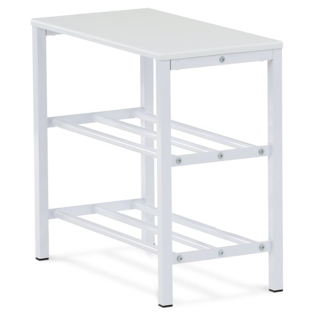 Botník EULA — kov, MDF, bílá