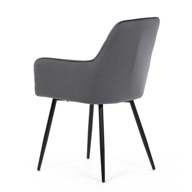 Jídelní křeslo CINDY — samet, černá / více barev - Barevné varianty židle CINDY: Modrá