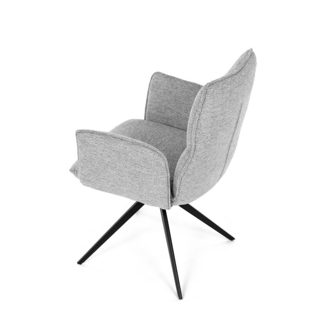 Jídelní otočné křeslo AMALI — kov, látka, více barev