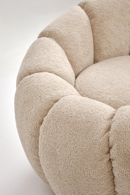 Designové křeslo GASPAR II — látka, béžová