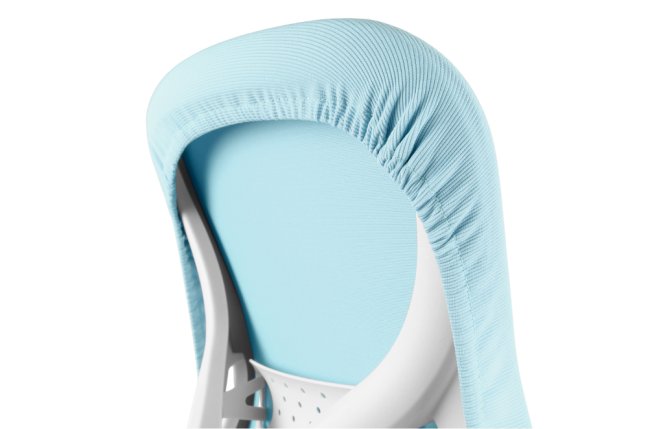 Dětská rostoucí židle Neoseat JUNI 007 — látka, pratelný potah, modrá