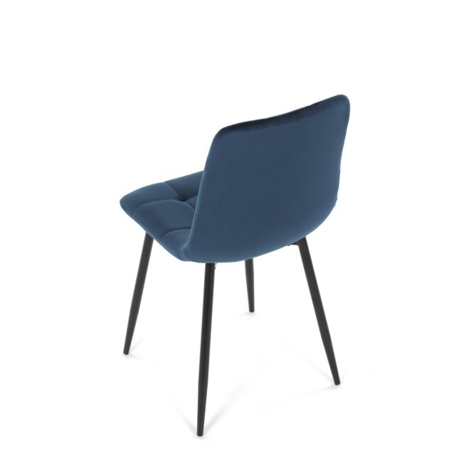 Jídelní židle THEO II — kov, samet, více barev - Barevné varianty židle THEO II: Modrá