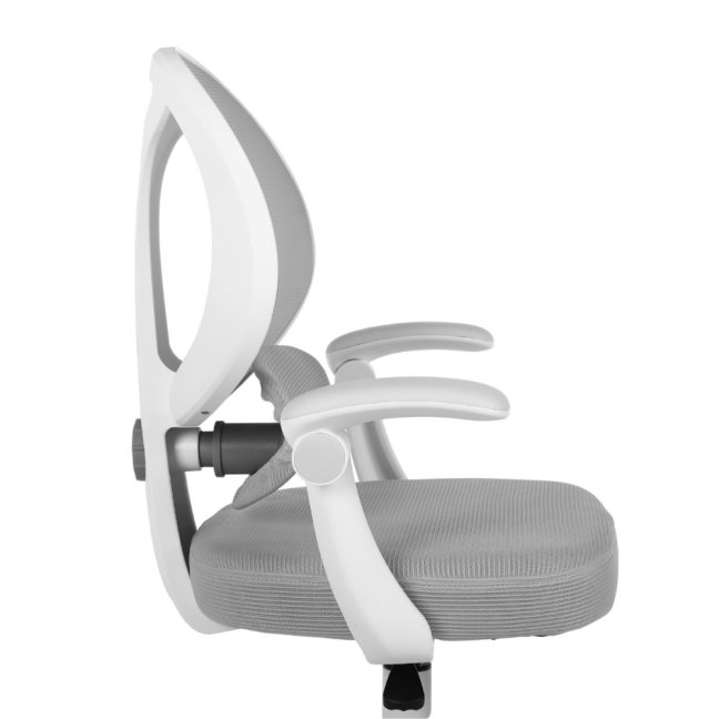 Dětská otočná židle Neoseat JUNI 009 s podnoží — látka, šedá