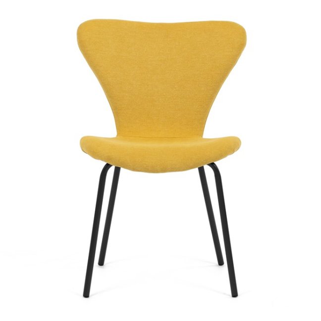 Jídelní židle JULES — kov, látka, více barev - Barevné varianty jídelní židle JULES: Světle šedá