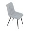 Jídelní židle MONDE — kov, látka, více barev - Barevné varianty jídelní židle MONDE: Stříbrná