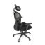 Kancelářská ergonomická židle GRANT — síť, látka, černá