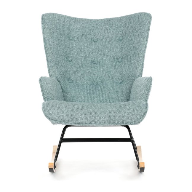 Houpací křeslo FABIAN — látka, modrá