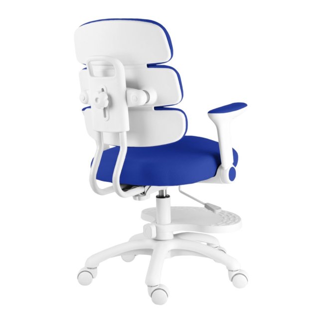 Dětská rostoucí židle Neoseat KIDDY THREE — látka, pratelný potah, tmavě modrá
