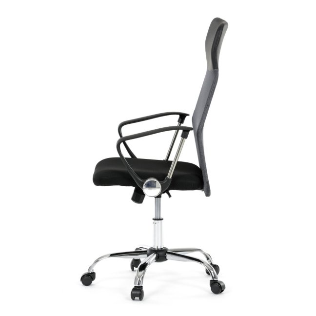 Kancelářská otočná židle MALFE — látka, šedá