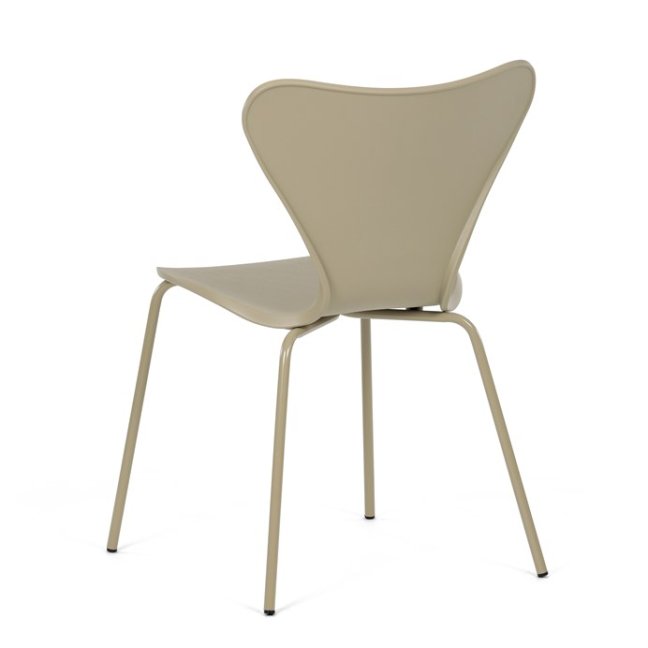 Jídelní židle VERN — kov, plast, cappuccino