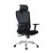 Kancelářská ergonomická židle Neoseat TASCO — látka, síť, černá, nosnost 150 kg