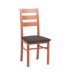 Jídelní čalouněná židle LORI — masiv, látka, více barev, nosnost 130 kg