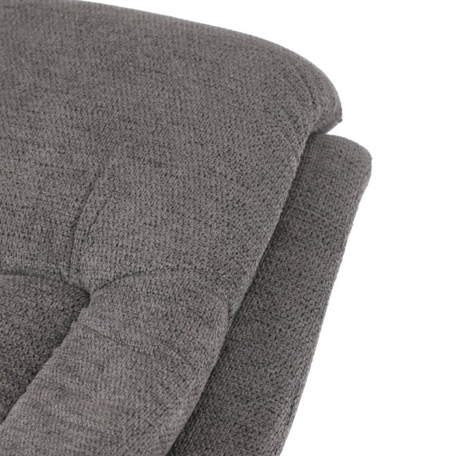 TV křeslo ZIKMUND s elektrickým polohováním — látka, šedá