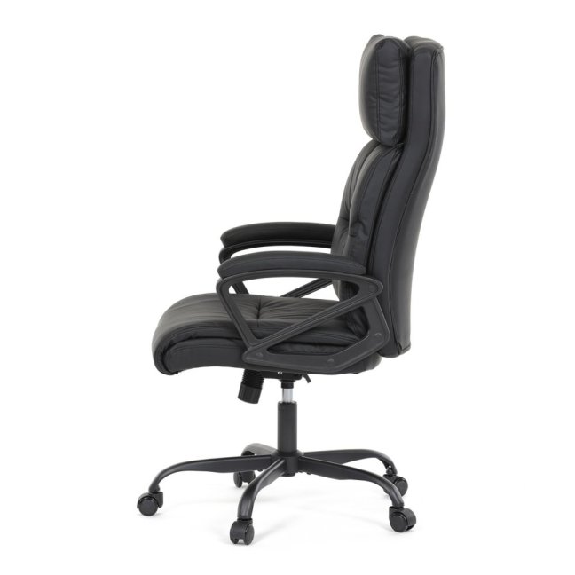 Kancelářské křeslo PEDRO — ekokůže, černá
