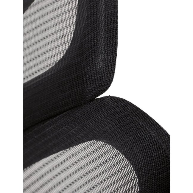 Kancelářská ergonomická židle GRANT — síť, látka, černá
