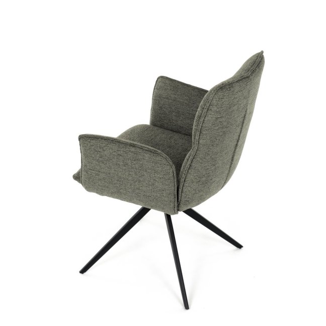 Jídelní otočné křeslo AMALI — kov, látka, více barev