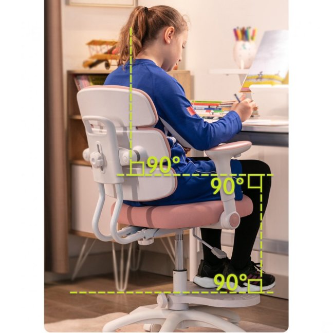 Dětská rostoucí židle Neoseat KIDDY THREE — látka, pratelný potah, zelená