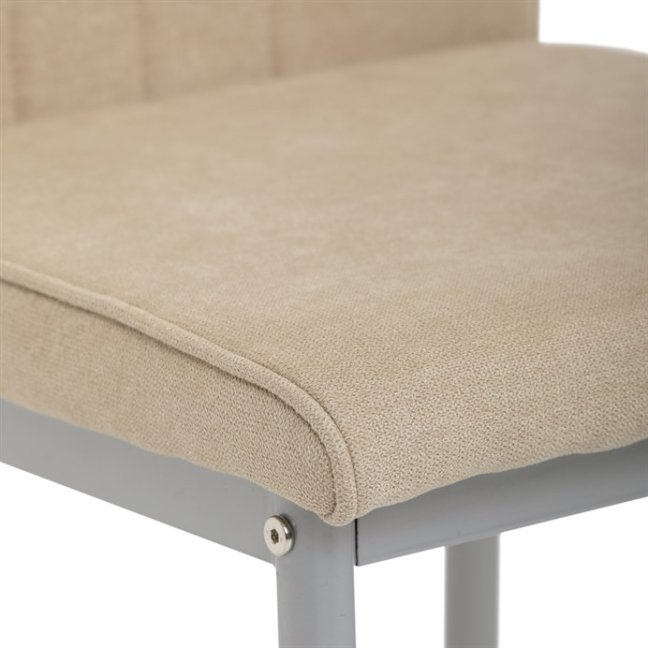 Jídelní židle MAUS — kov, látka, více barev - Barevné varianty jídelní židle MAUS: Krémová