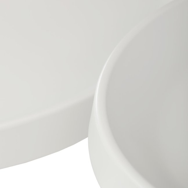 Set 2 konferenčních stolků NOEL IV — kov, bílá