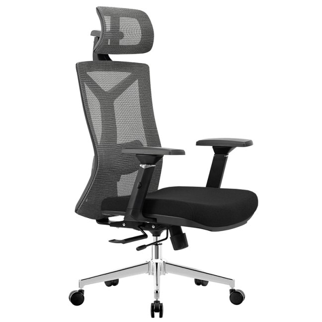 Kancelářská ergonomická židle Neoseat MARCO — látka, černá, nosnost 150 kg