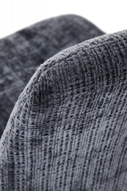 Jídelní židle MARTA — kov, látka, šedá