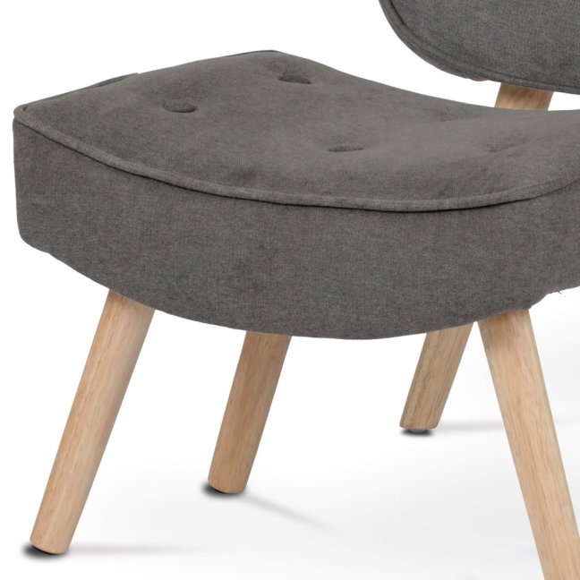 Relaxační křeslo ušák BETTY — masiv, látka, lanýžová