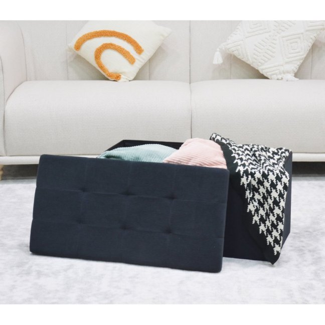 Taburet AFRODITE s úložným prostorem — manšestr, více barev