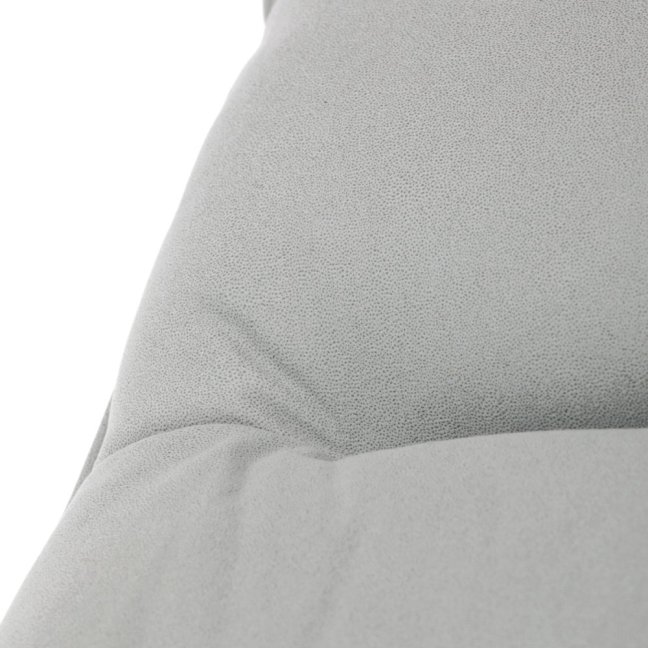 Kancelářské křeslo TITUS s podnožkou — látka, světle šedá