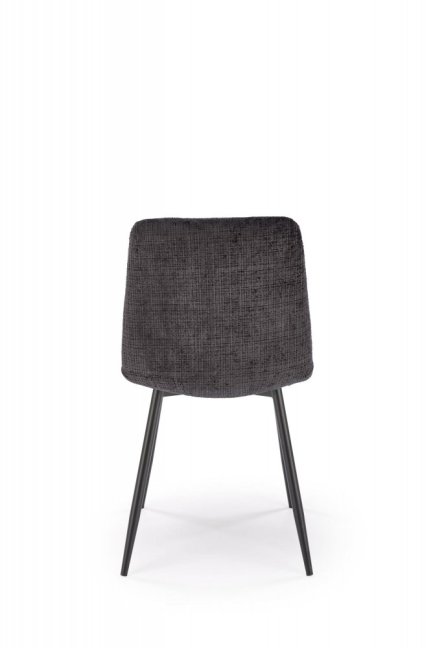 Jídelní židle MARTA — kov, látka, černá