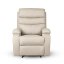 Relaxační polohovací TV křeslo VELORA — látka, béžová, nosnost 130 kg
