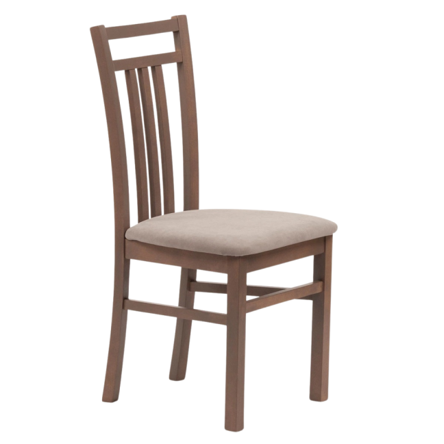 Jídelní čalouněná židle LOTY — masiv, látka, více barev - Moření jídelní židle: Třešeň, Barva čalounění látkou VELVET: Velvet terracotta 44