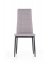 Jídelní židle KUNST — kov, látka, šedá