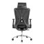 Kancelářská ergonomická židle Neoseat THOMAS — síť / látka, černá, nosnost 150 kg
