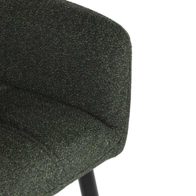 Jídelní křeslo LYON — kov, látka, více barev - Barevné varianty jídelního křesla LYON: Tmavě šedá