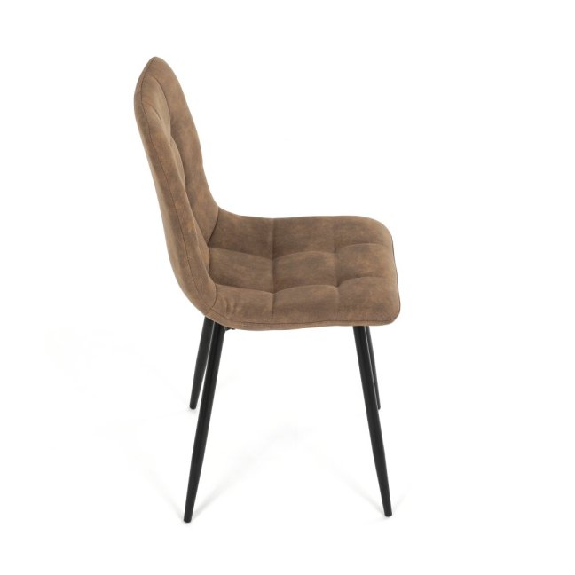 Jídelní židle THEO III — kov, látka vintage, více barev - Barevné varianty židle THEO III: Černá