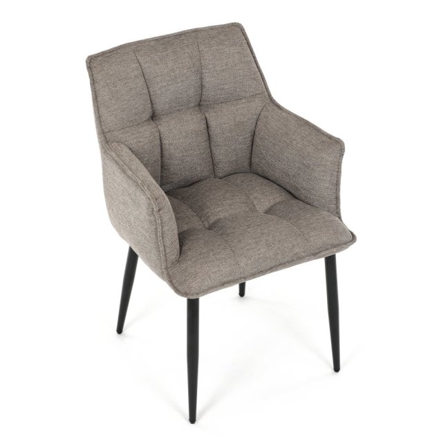 Jídelní křeslo KONIG — látka, béžová