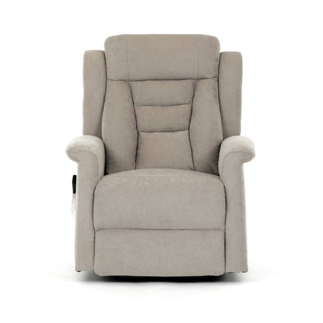 TV křeslo SARGON s elektrickým polohováním — 2 motory, látka, béžová