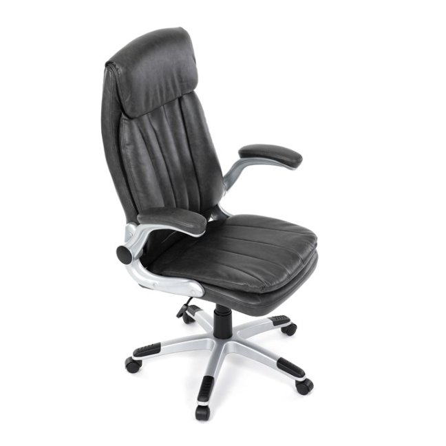 Kancelářské křeslo KURO — ekokůže, šedá