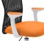 Dětská židle Neoseat MONKEY WHITE s podnoží — látka, bílá / oranžová