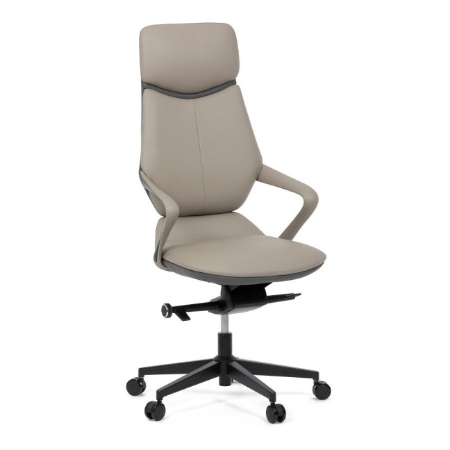 Kancelářské křeslo ZOTTO — ekokůže, šedá