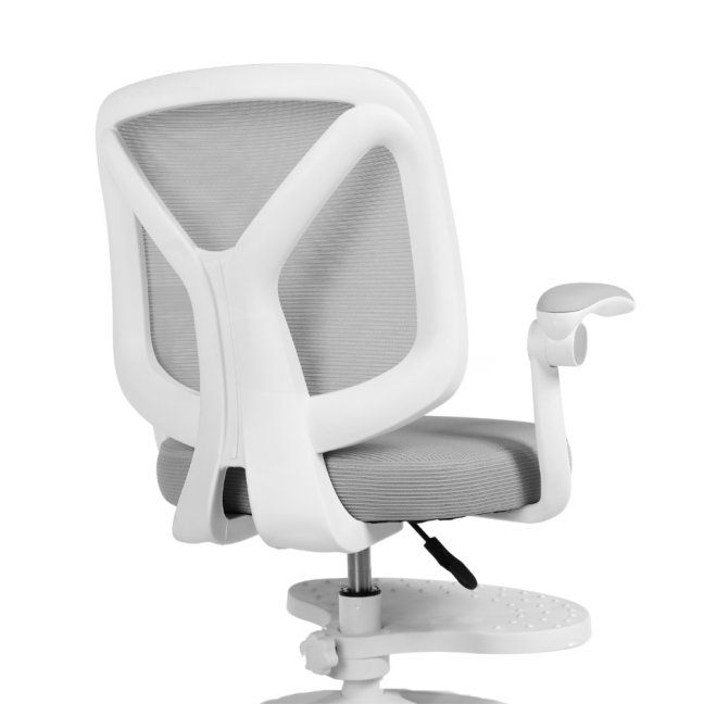 Dětská otočná židle Neoseat JUNI 010 s podnoží — látka, šedá