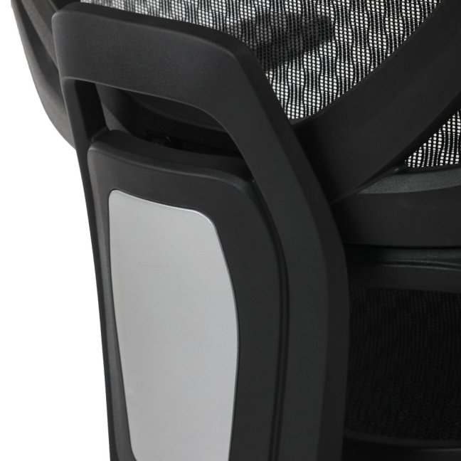 Kancelářská ergonomická židle TRAGEL — síť / látka, černá