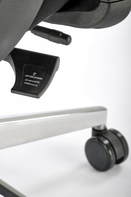 Kancelářská ergonomická židle GERONIMO — síť / látka, černá