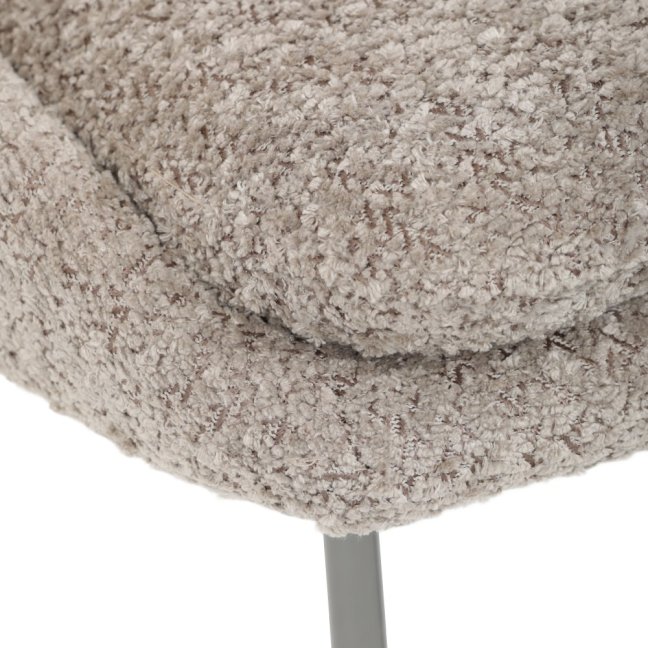 Jídelní židle TALISE — kov, látka, stříbrná / více barev