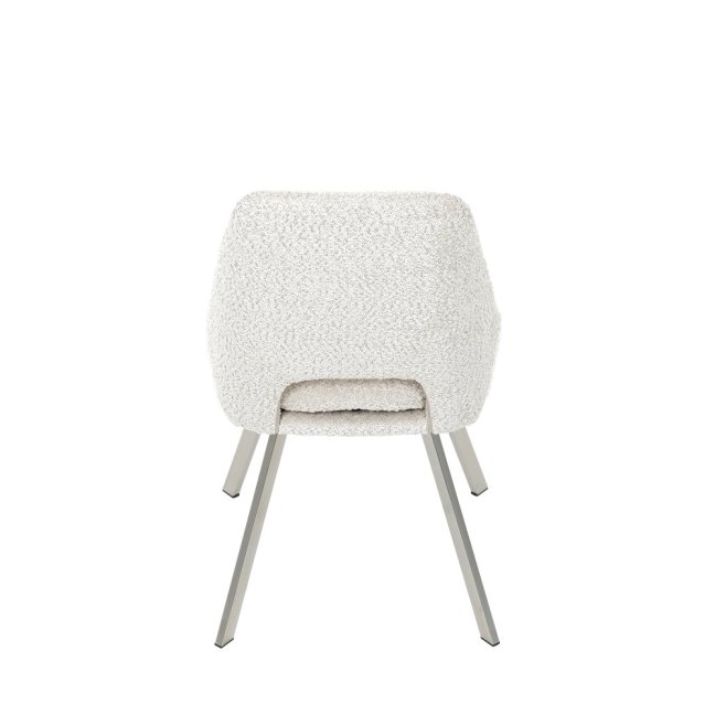 Jídelní židle TALISE — kov, látka, stříbrná / více barev