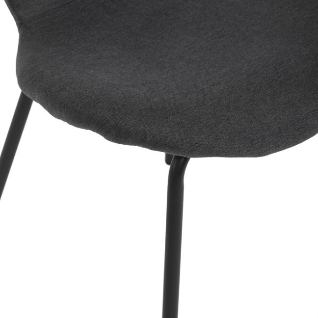 Jídelní židle JULES — kov, látka, více barev - Barevné varianty jídelní židle JULES: Světle šedá