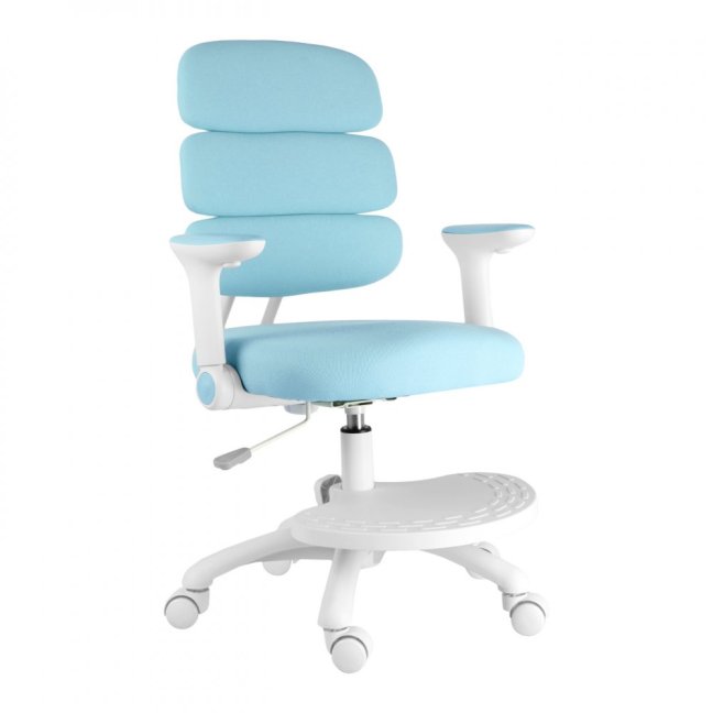 Dětská rostoucí židle Neoseat KIDDY THREE — látka, pratelný potah, modrá